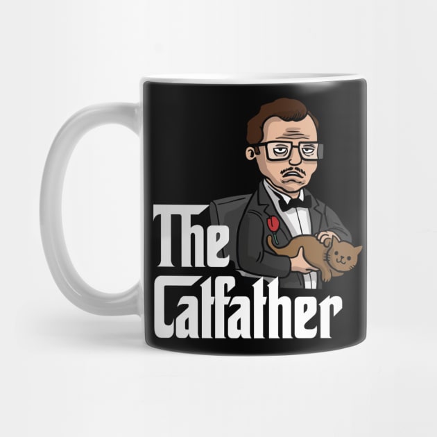 The Catfather - Fathers Day Gifts For Dad - Cats Lovers - Animal Lover – Parody Movies - Funny Cat Owner by andreperez87